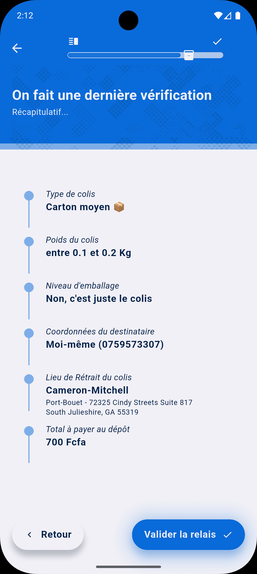 Suivi de livraison